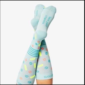 Figs Mint Pill Design Compression Socks size M
